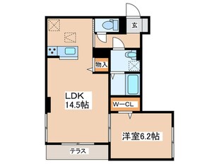 アメジスト東海岸北三丁目の物件間取画像